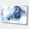 Designart - Colored Smoke Dark Blue - Abstract Canvas art print